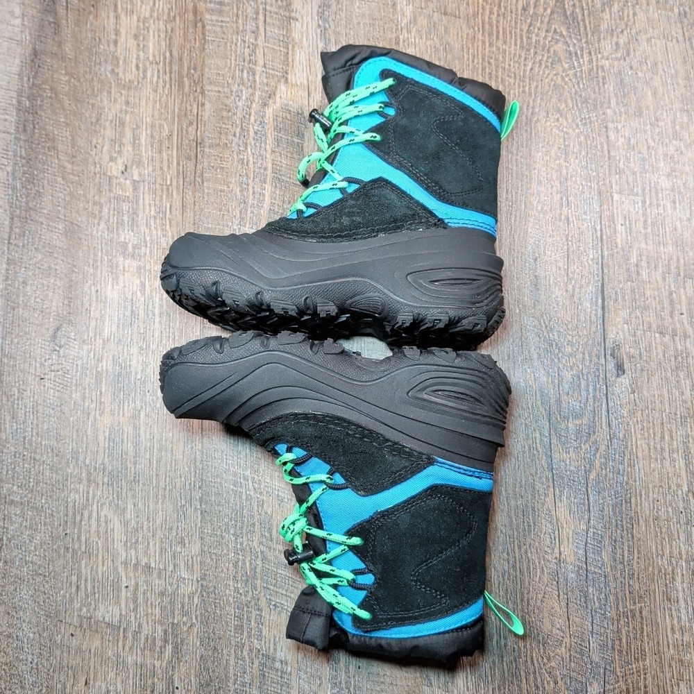 THE NORTH FACE YOUTH ALPENGLOW V WATERPROOF BOOTS BLUE / BLACK Size US 13 C Kids - Picture 9 of 13